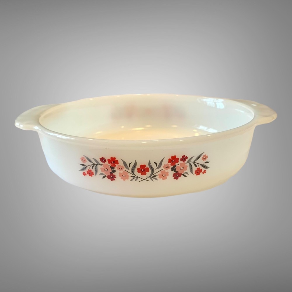 Vintage Fire King Primrose Round Cake Pan  #450