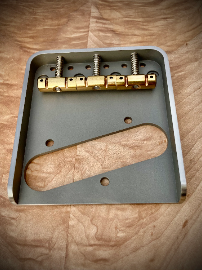 Van Dyke-Harms Left-Hand Traditional Telecaster Bridge & Compensated Saddle Set