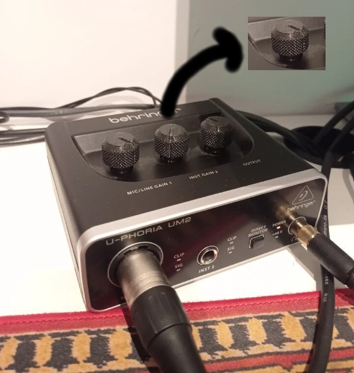 Behringer UM2 - Replacement  Knurled Knobs (3 Pack)