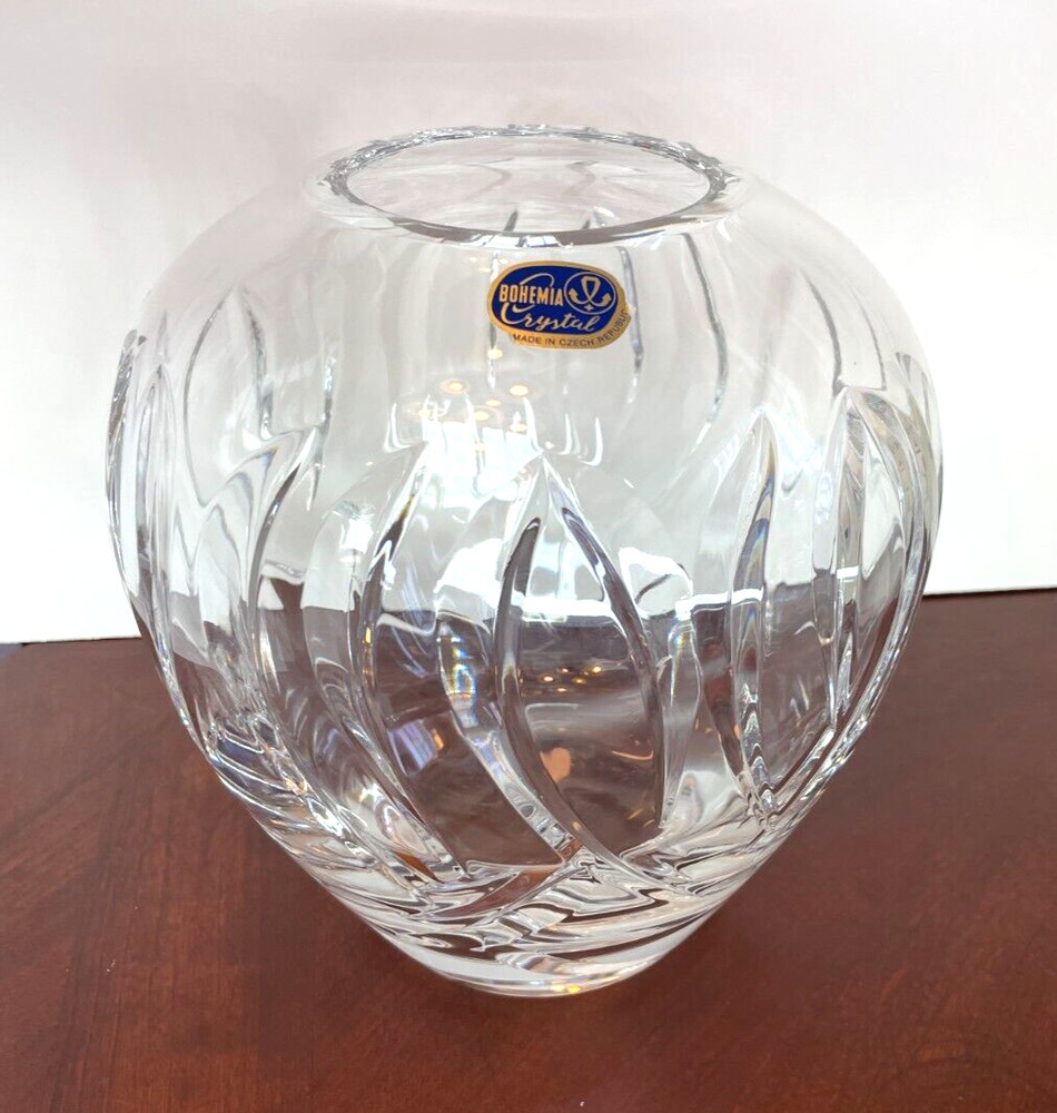 Bohemia Crystal Vase 8"