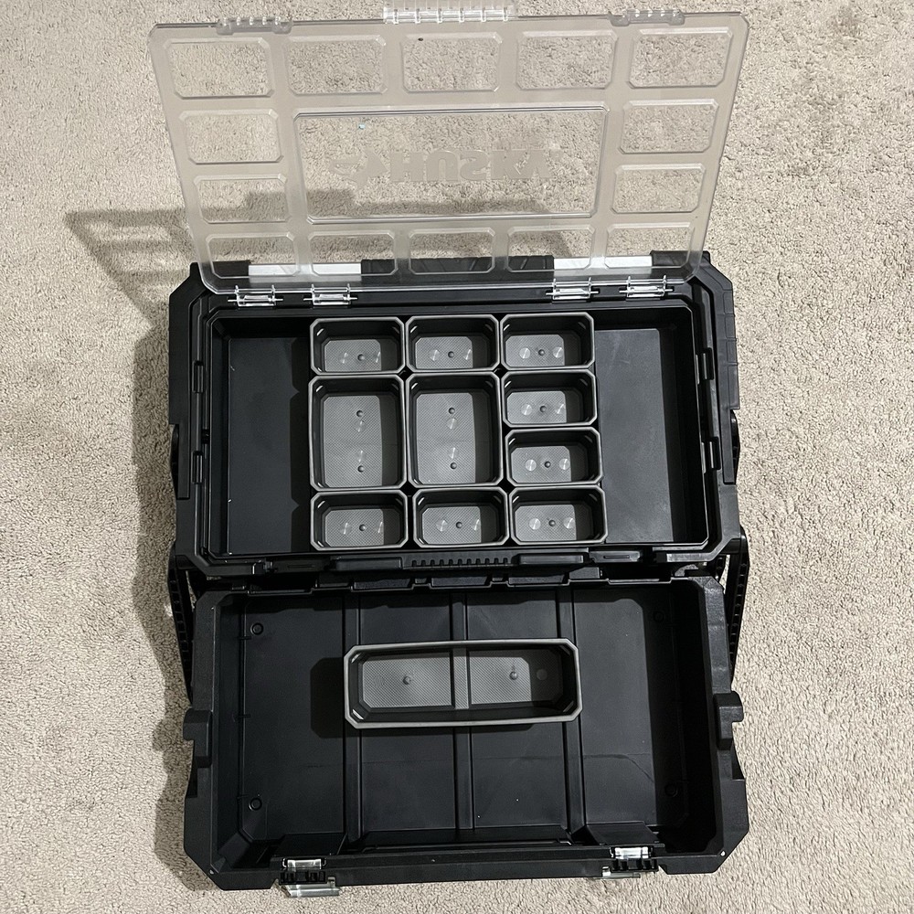 Husky Small Parts Tool Organizer Storage Hardware Case 11-Compartment Plastic