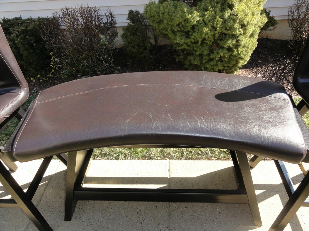 2 Bar Stools with Bar Bench. Wrap Around Bar Set. Local pickup only.