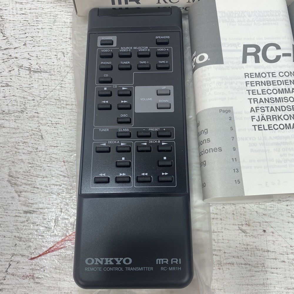 Original Onkyo RC-MR1H Remote Control - BRAND NEW
