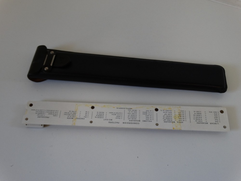 KEUFFEL & ESSER K&E 4053-3 SLIDE RULE WITH leather CASE