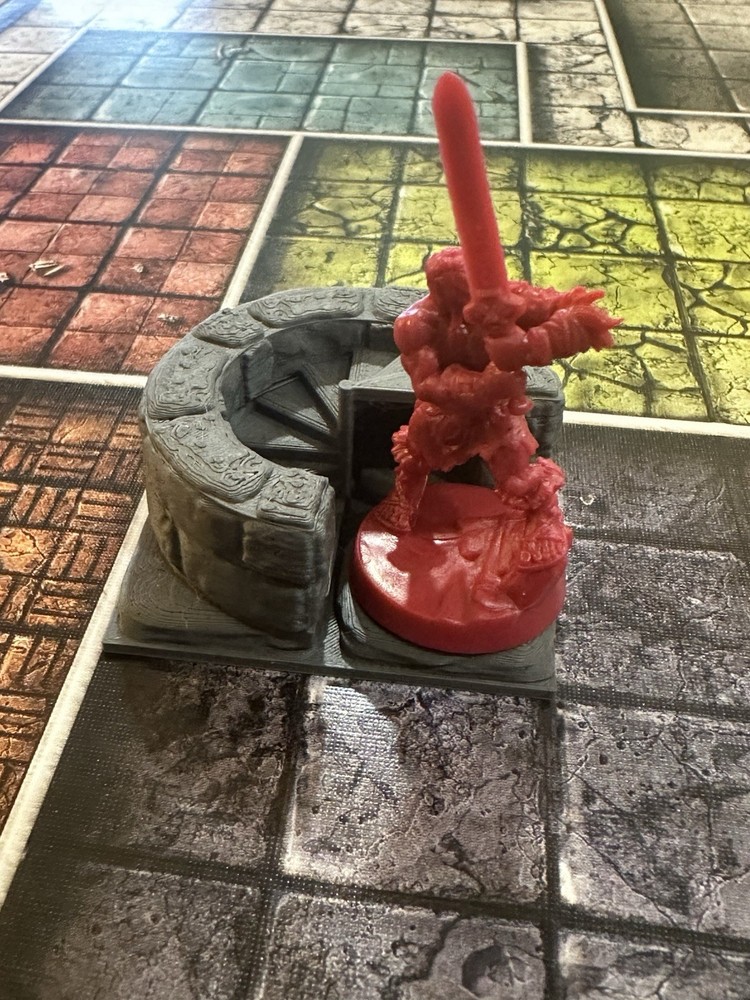 3D Stairwell Set (6pcs) – HeroQuest Compatible – Multi-Level Dungeon