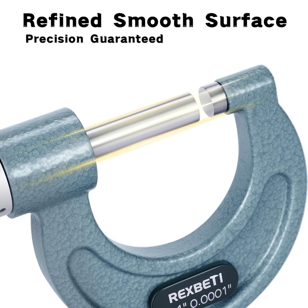 Durable Outside Micrometers Set with Protective Case and Uniform Pressure Design