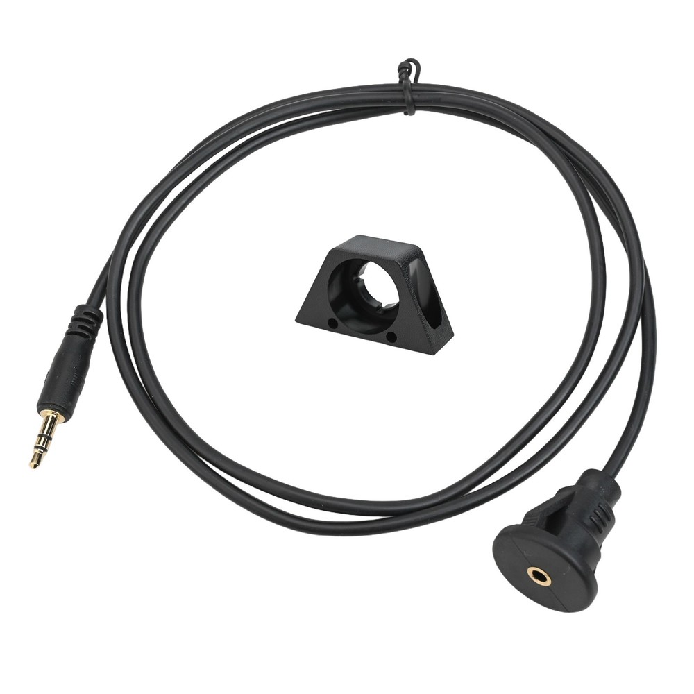 3.5mm Car Dashboard Panel Flush Mount Cable AUX Audio Waterproof Extension Cable