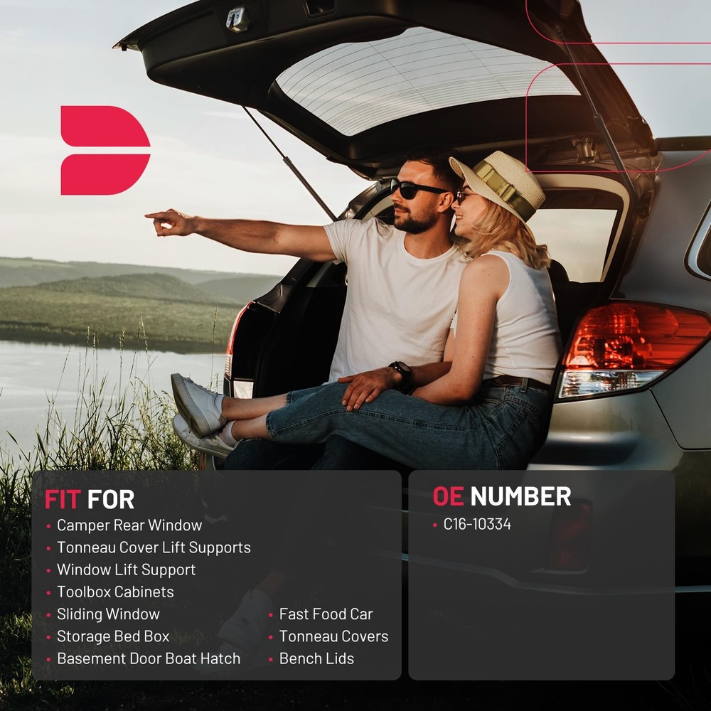 "9.8Inch Gas Shocks Struts Lift Support for Camper Windows, Toolboxes & More"