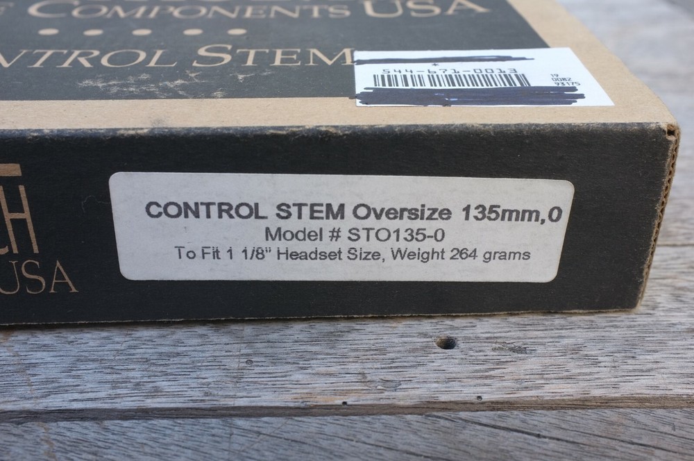 Control Tech Stem 1 1/8" oversized, 25.4mm, 135mm