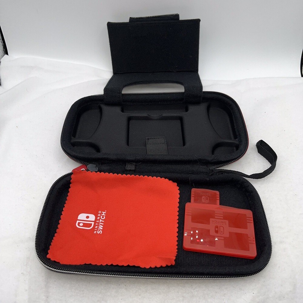 Nintendo Switch hard shell case gray accessories 9"x5"