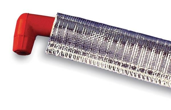 Design Engineering 010409 Aluminized Plug Wire Sheath, 0.75" x 6"