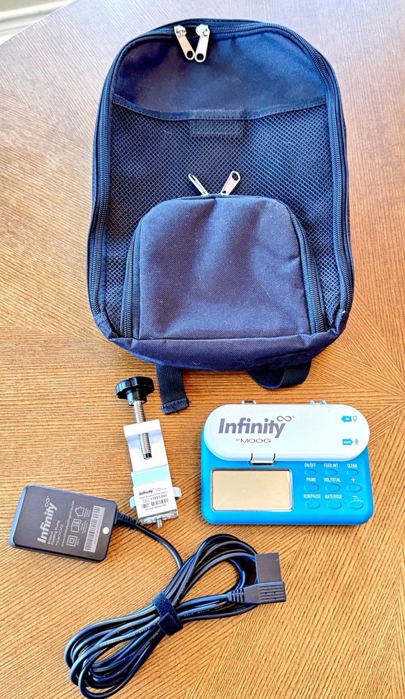 Zevex Moog Infinity Feeding Pump w/ Pole Clamp Adapter TI-MINI Backpack