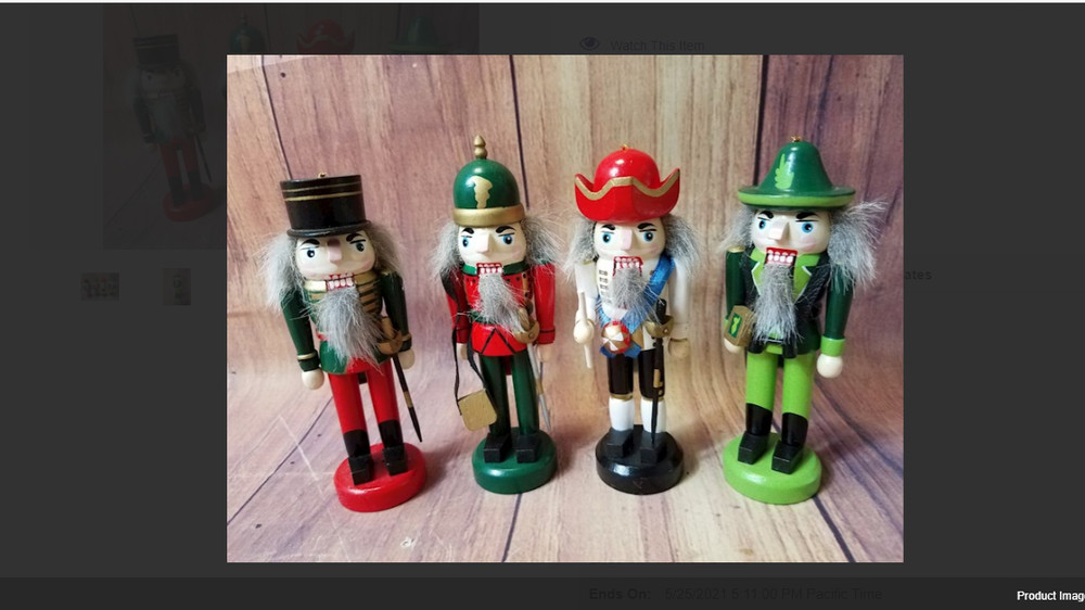 Four Miniature Nutcrackers