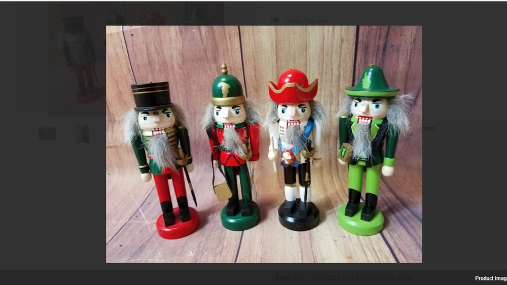 Four Miniature Nutcrackers