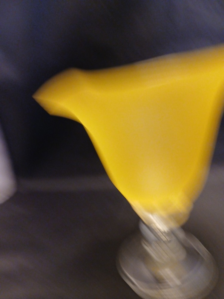Yellow Candy/ Vase 6" Tall