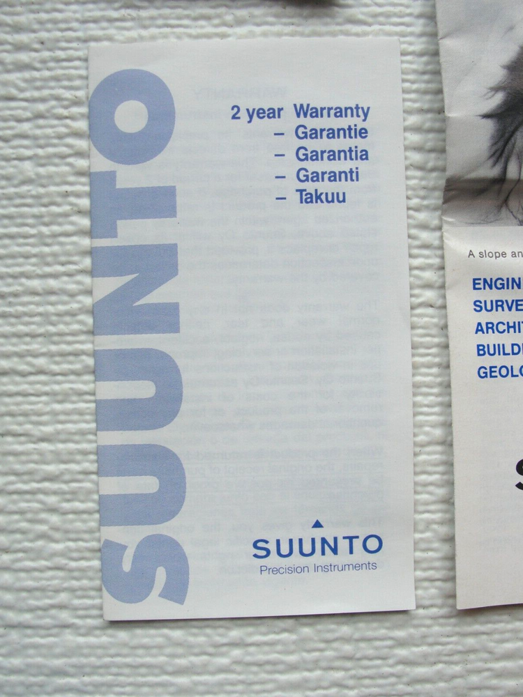 Suunto Finland PM-5/360 PC Optical Reading Clinometer