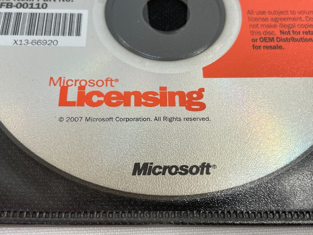 Microsoft Forefront Server Security Management Console DVD Windows Software