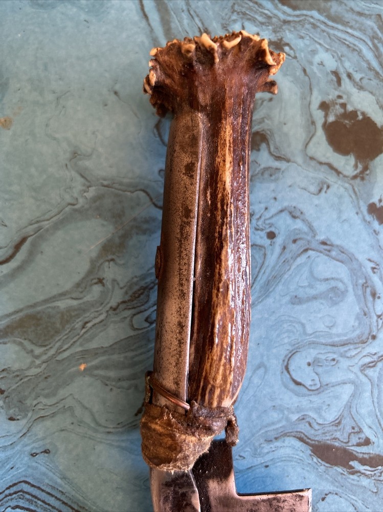 Antique Custom Made Knife, Original Sheath