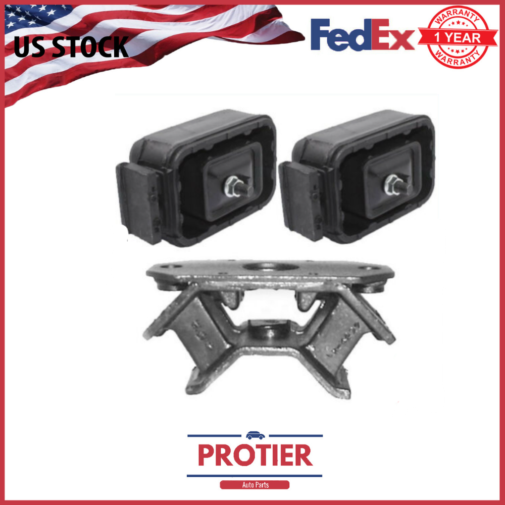 1990-1997 Geo Tracker 1.6L Engine Motor & Trans Mount Set 3PCS