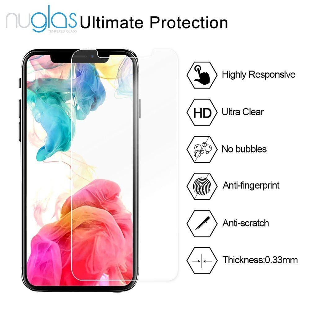 Brand New 2 pack iPhone X 10 Screen Protector Tempered Glass Screen Protector