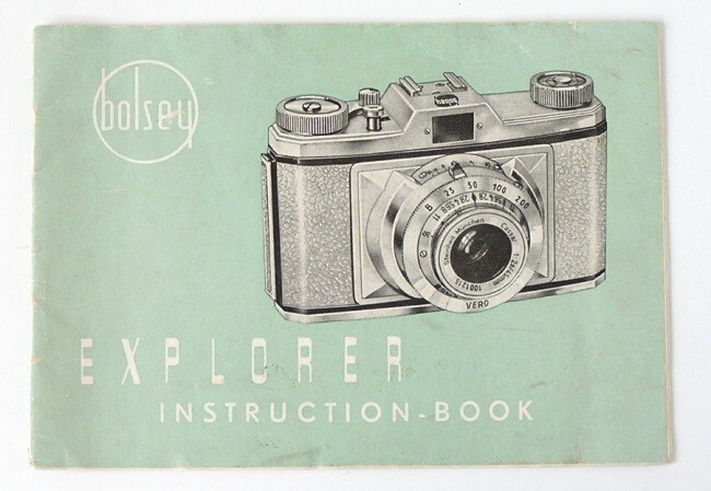 Bolsey Explorer Instruction Manual
