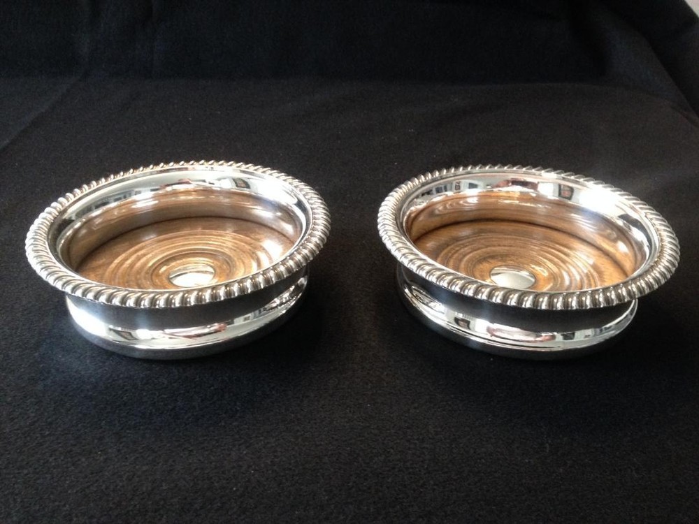 Antique Magnum Wine Coasters 19thC
