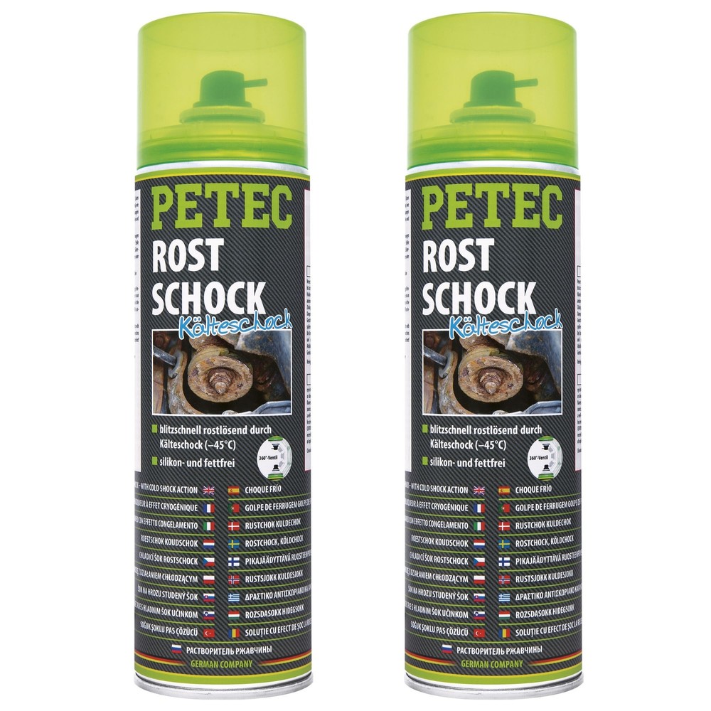 Petec 2x Rust Shock Cold Shock Shock Spray 500ml