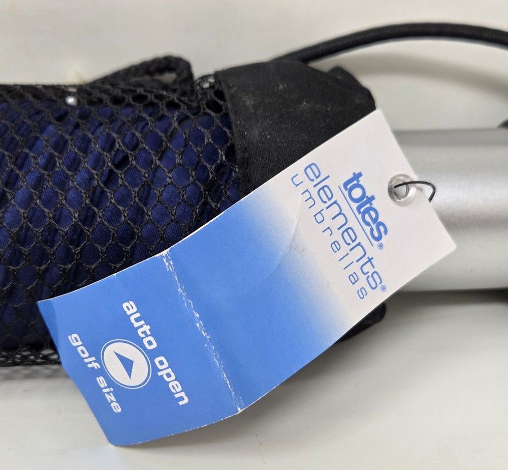 New Totes Elements Umbrella - Automatic Folding Golf-Sized w/ Various Colors