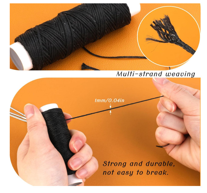 Ftyiwu Waxed Thread, Upholstery Needle and Thread 32 Yards with 7PCS Hand.......
