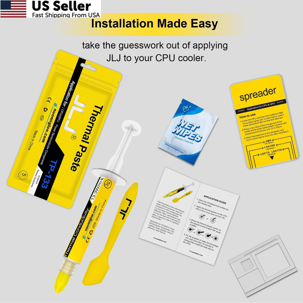JLJ Thermal Paste 3g High Performance Silicon Grease Compound for CPU & 3G