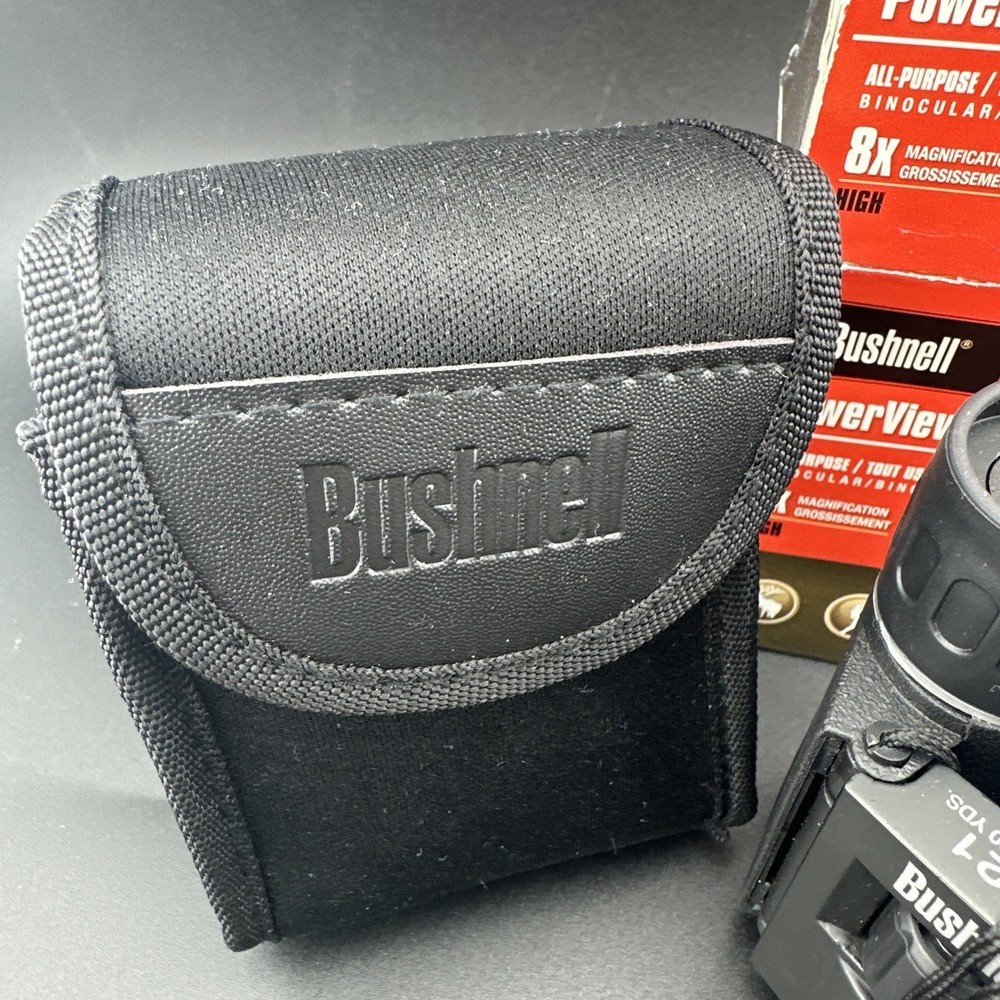 Bushnell 8X21 PowerView Compact Binoculars Foldable Eye Relief Shock Proof