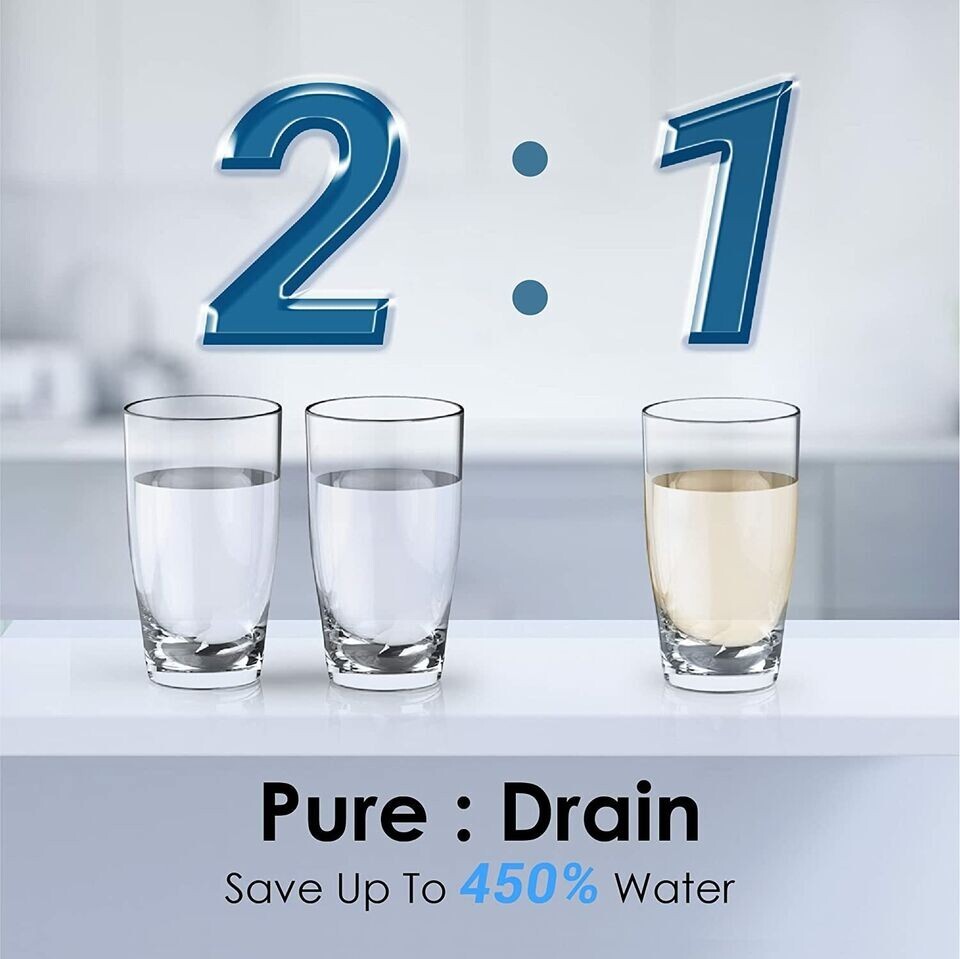 Waterdrop Refurbished D6 Reverse Osmosis System with WD- D6RF, 2 Filters, 2 Year