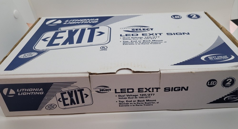 Lithonia Lighting Contractor Select LED Emergency EXIT SIGN LIGHT