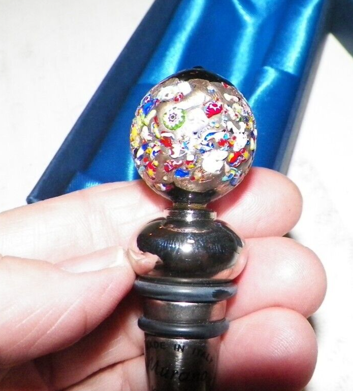 MURANO VENEZIA BOTTLE STOPPER NIB
