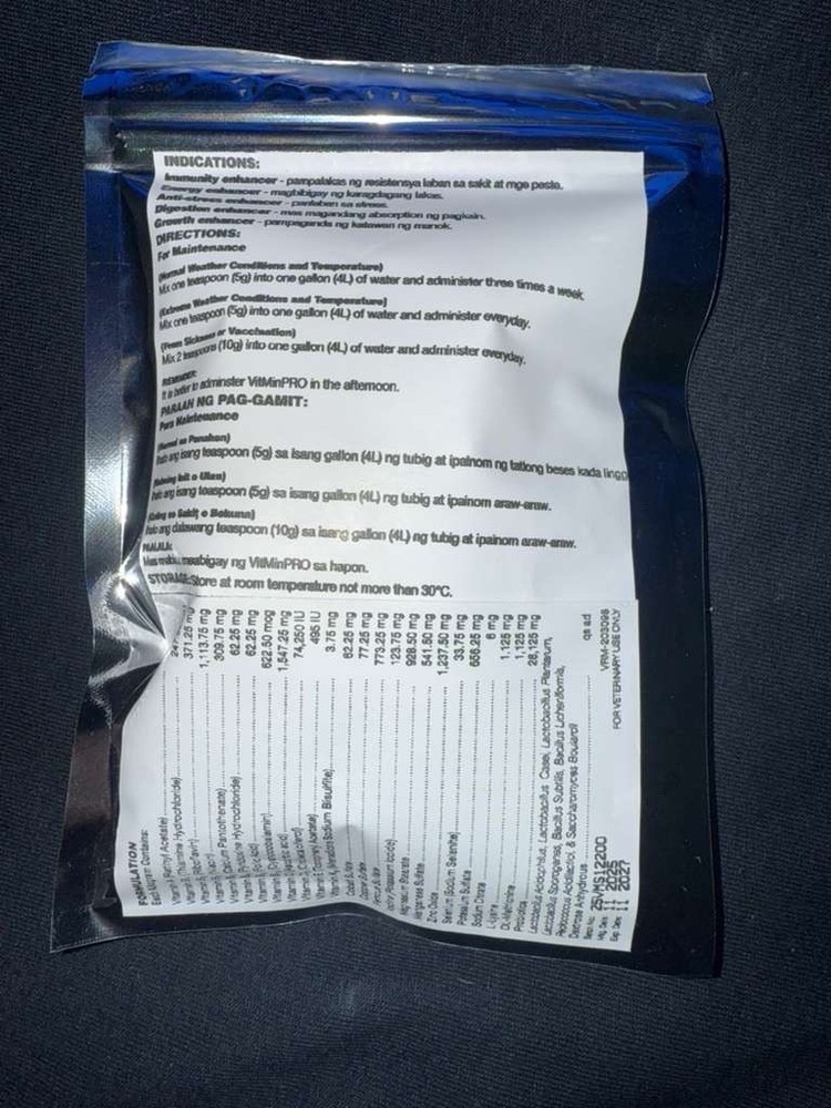 Vitmin Pro 125 Grams With Electrolyte