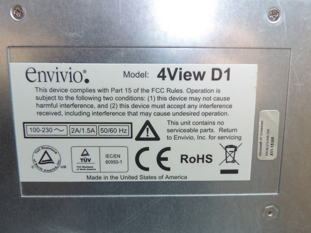 Envivio 4View D1 Broadcast Series MPEG-4 AVC Video Decoder SD & Mobile Content