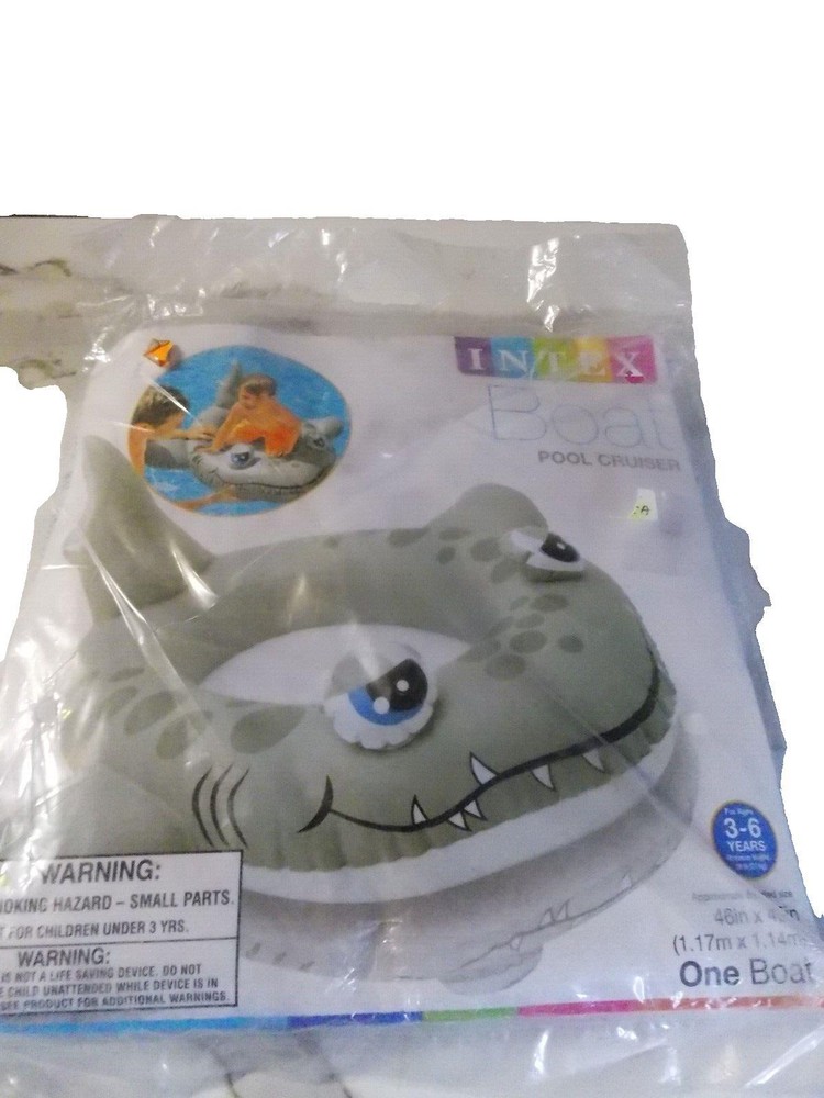 Intex Shark floaty, toddler pool float toy
