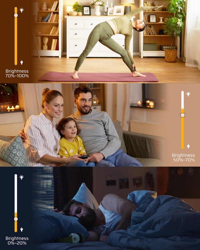 DEWENWILS Wireless Dimmer Switch, Adjustable Brightness Button Need Neutral Wire