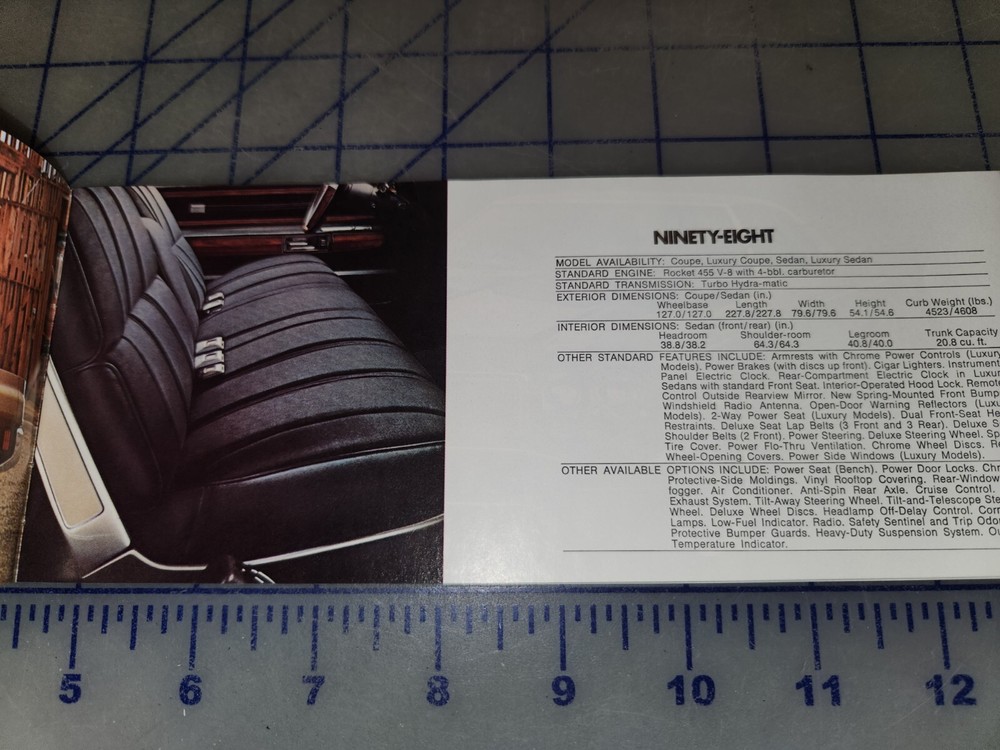 1972 Oldsmobile Brochure Full Line Original
