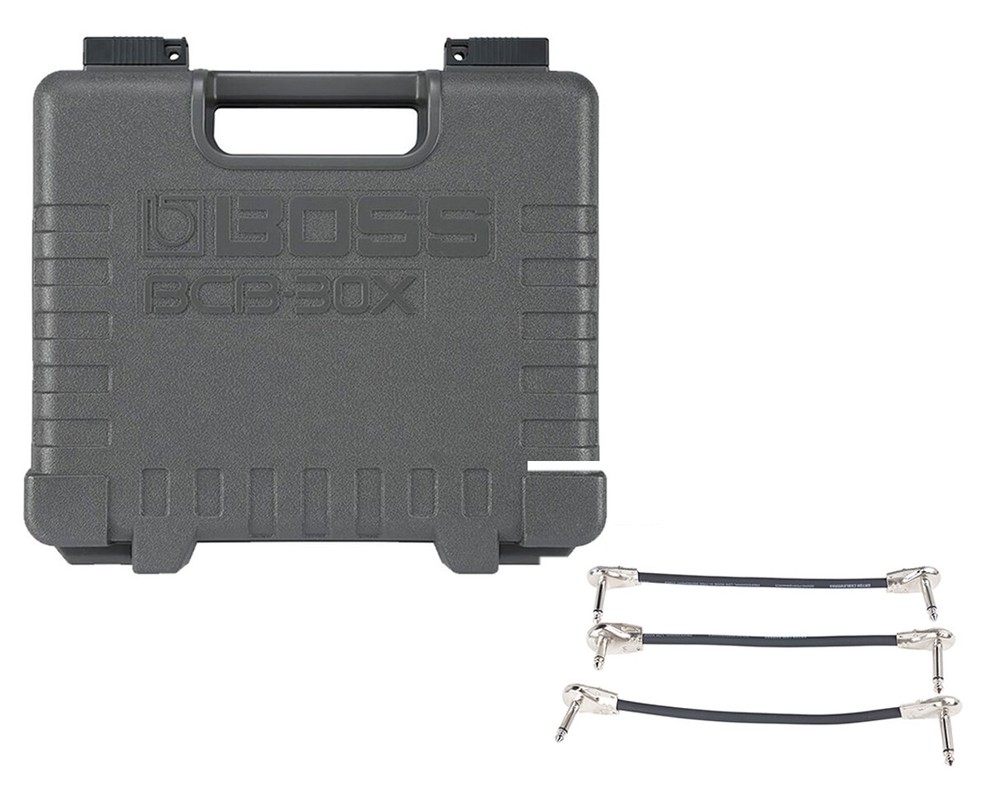 Boss BCB-30X Pedal Board + Gator Patch Cable 3 Pack