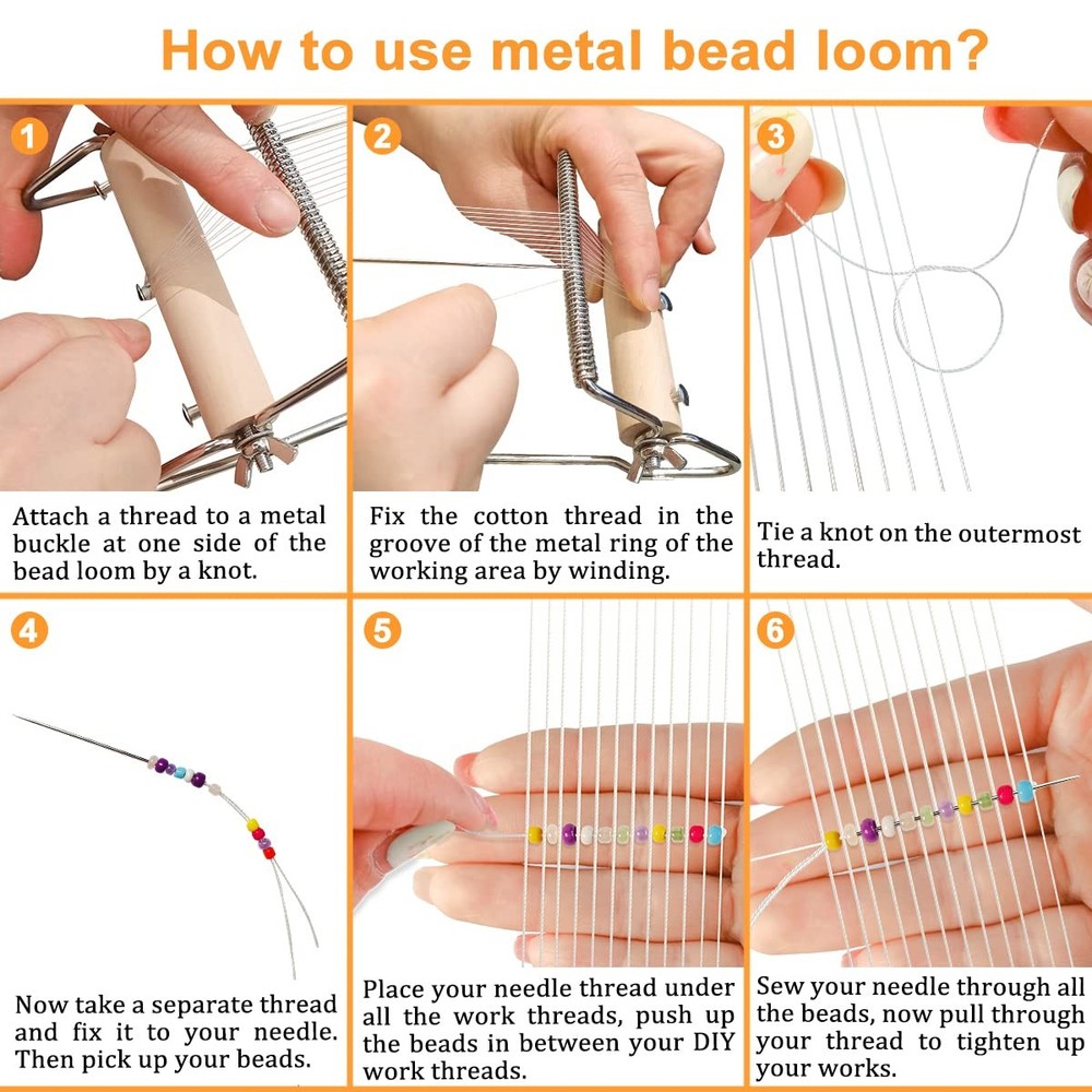 hobbyworker The Second Generation Adjustable Bead Large, Metal Loom Kit