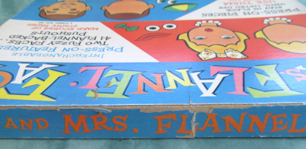 Mr. & Mrs. Flannel Face Board Game with Interchangeable Press-On Features 40 Pcs