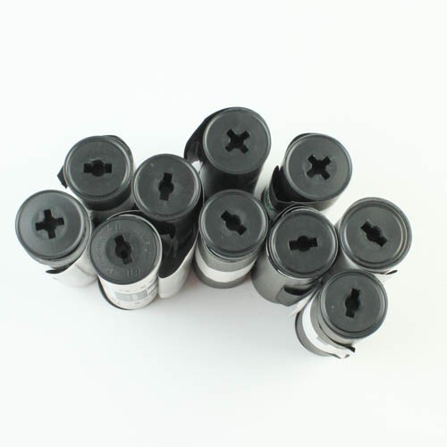 10 EMPTY Plastic 120 Film Spools - Spool + Backing Paper - Respooling/Re-Rolling