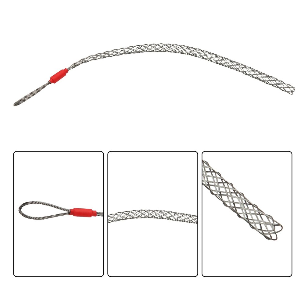 1 Pack Cable Pulling Grip, Electrical Wire Puller Socks, Stainless Steel Mesh...