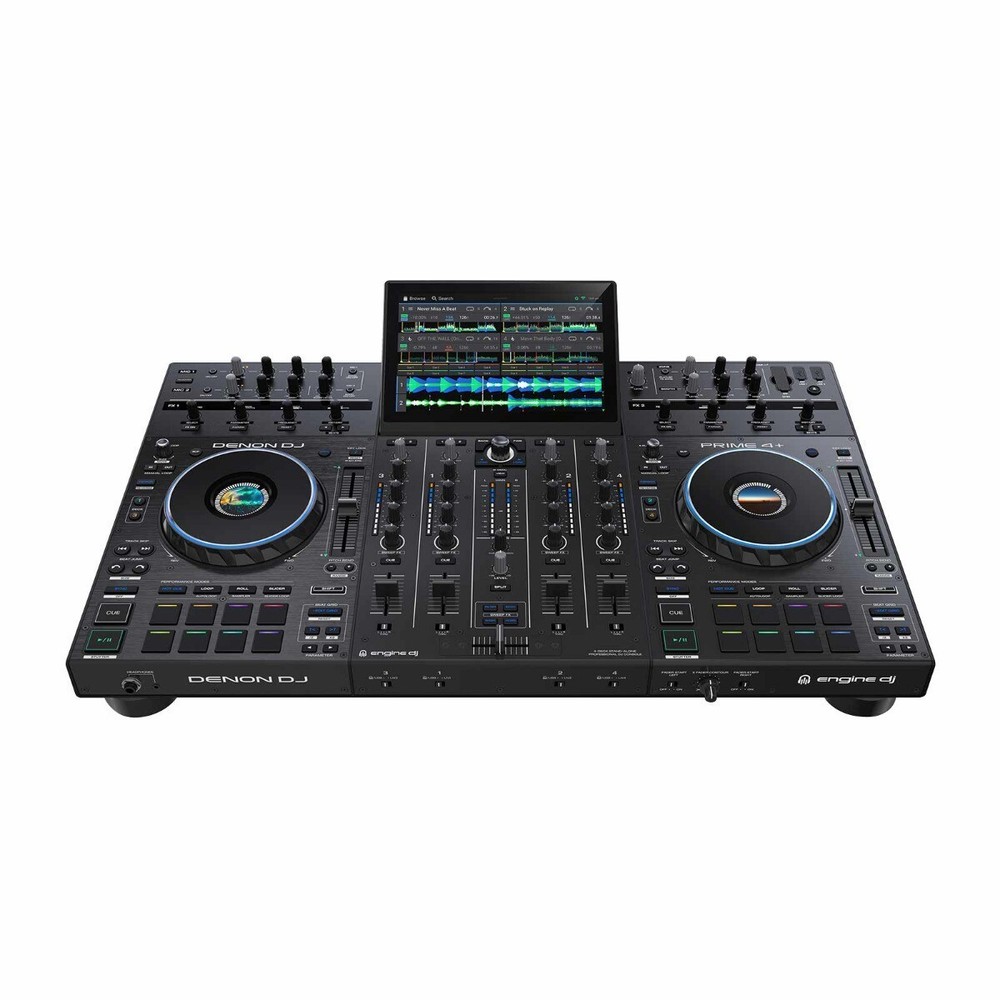Denon Prime 4+ Plus 4 Channel Standalone DJ Controller System w Touchscreen