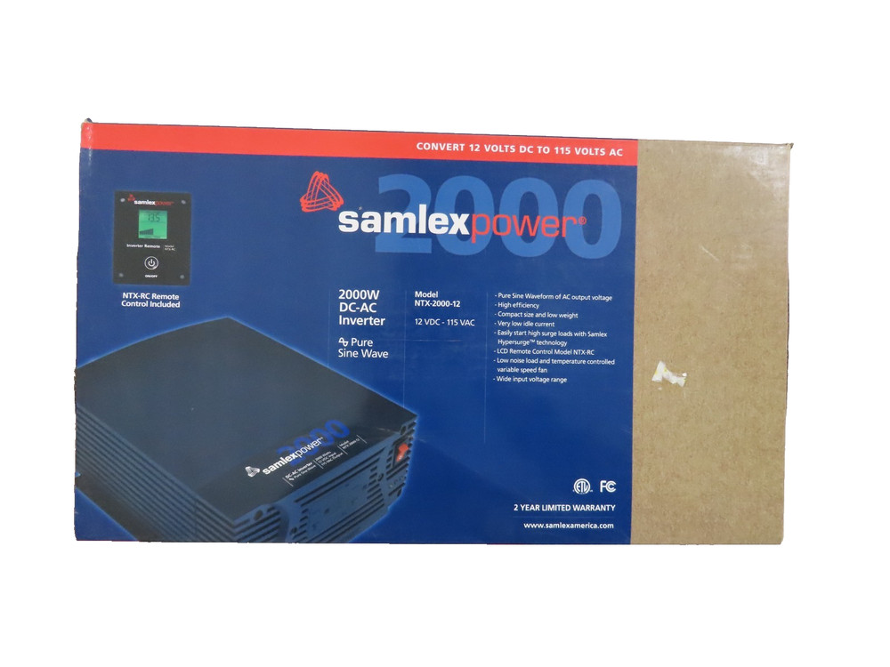 SAMLEX 2000W 12V INVERTER NTX-2000-12