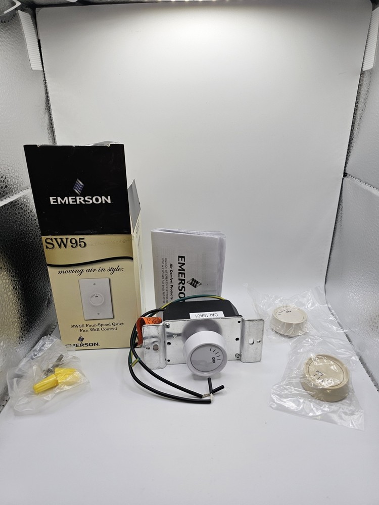 Emerson SW95 Ivory Four-Speed Quiet Fan Control Electronic Solid State