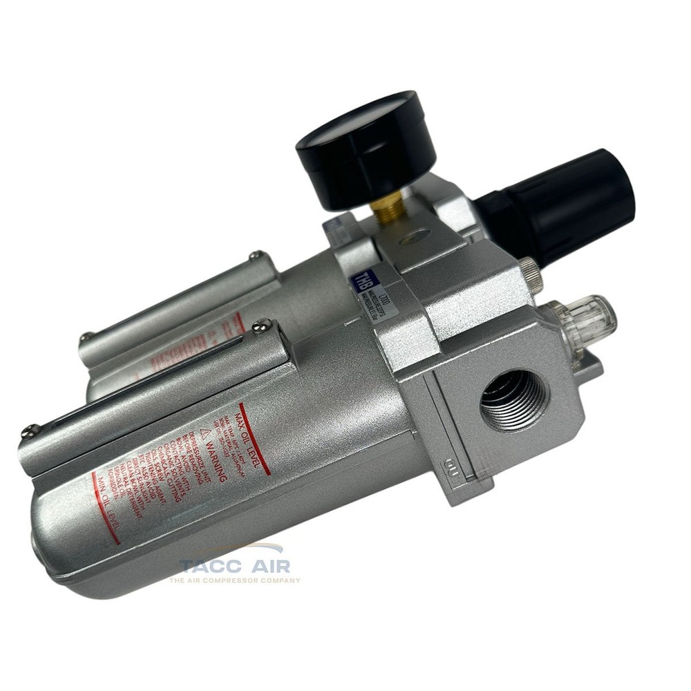 1/2" Compressed Air Compressor Filter Regulator Lubricator Combo FRL System