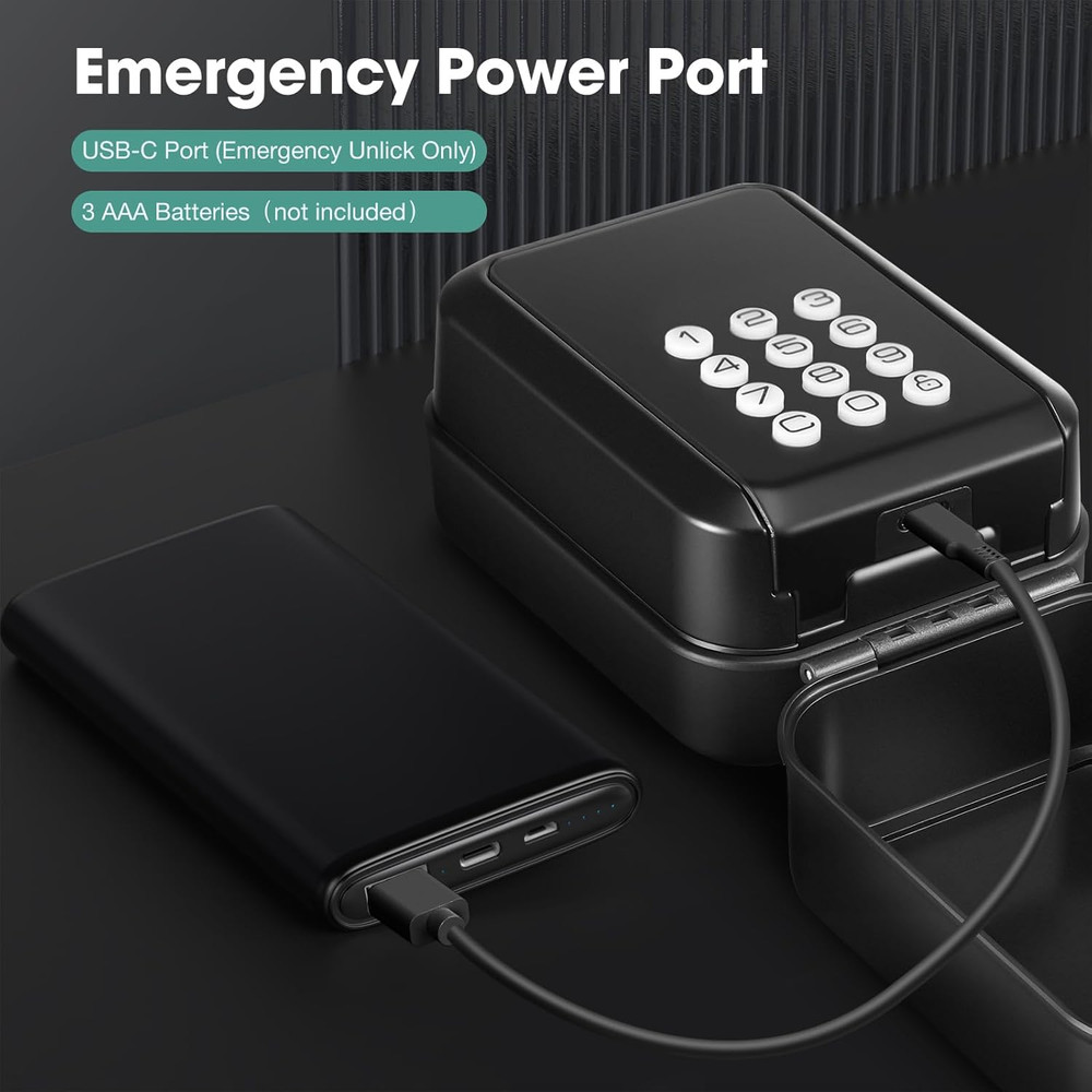 Smart Key Lock Box Electronic Bluetooth Lock Box with APP Control & PIN Code Typ