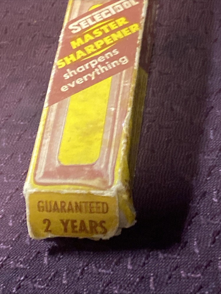Vintage Selectool Master Sharpener Box And Instructions